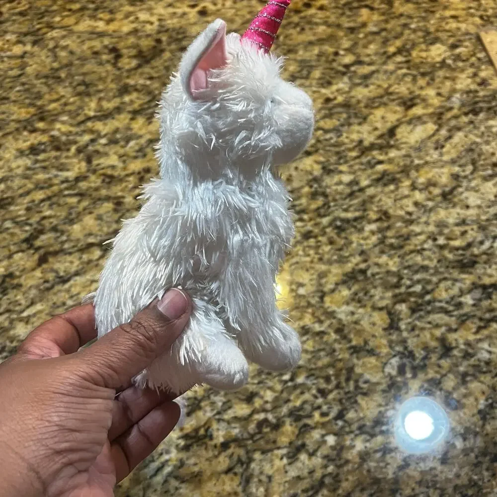 2019 Douglas Cuddle Toys Caticorn Stuffed Animal White Fluffy Cat Plush 8